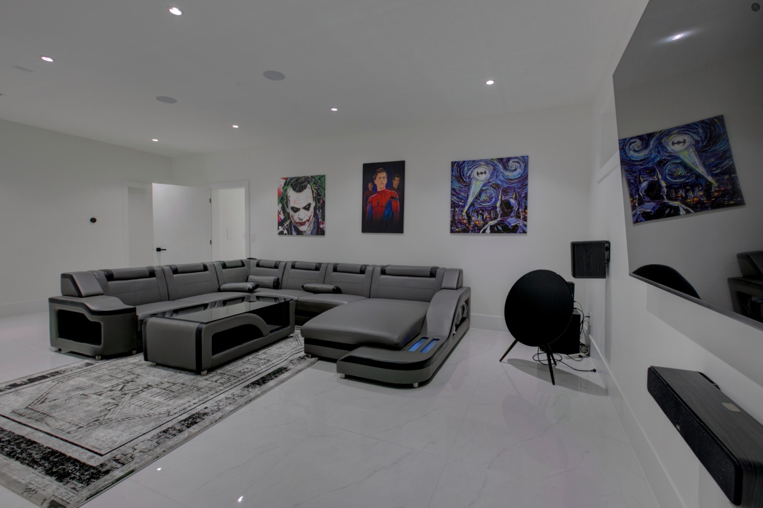 Surrey house media room